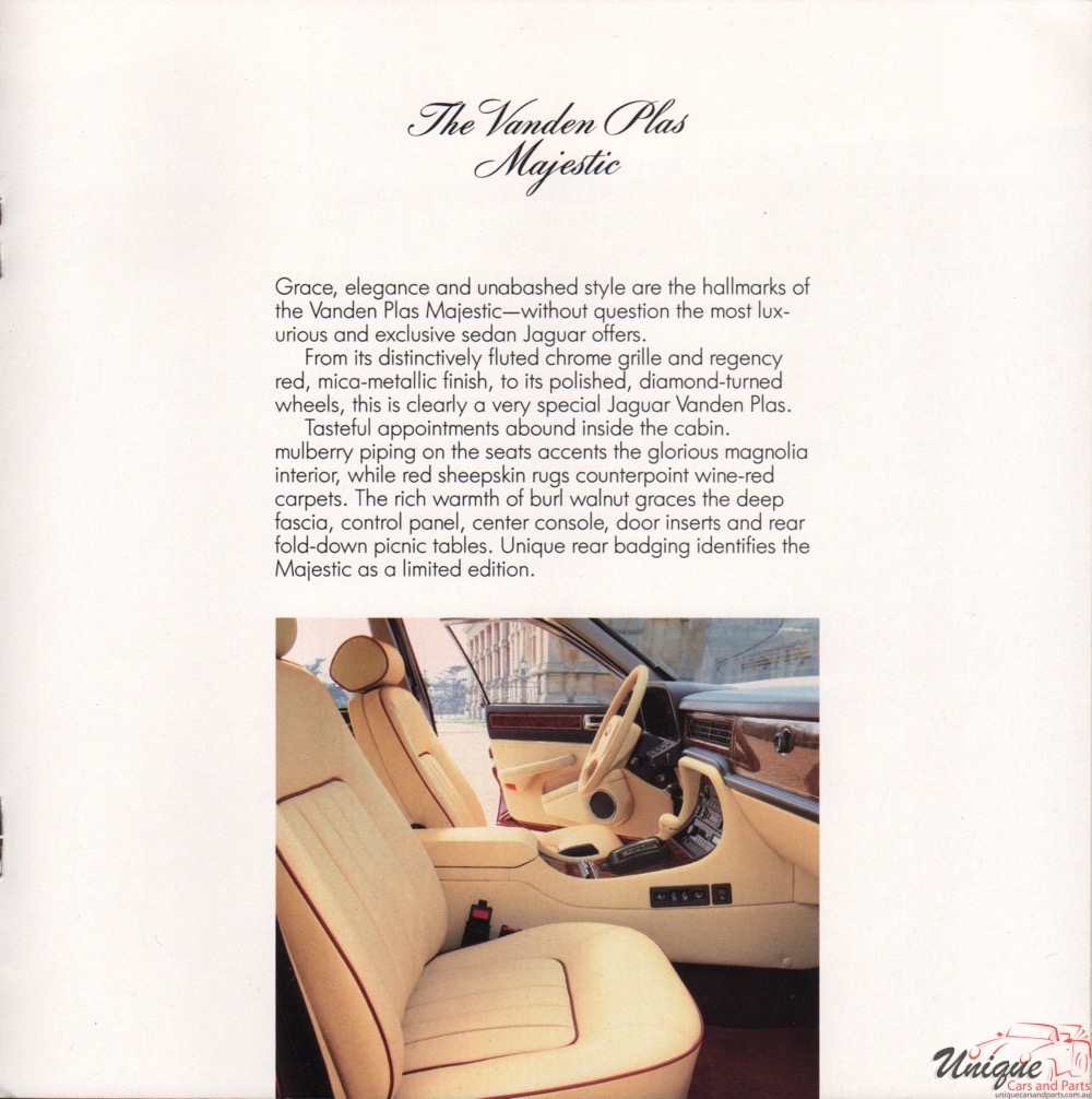 1990 Jaguar Model Lineup Brochure Page 10